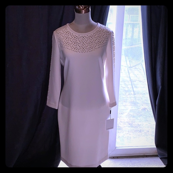 CALVIN KLEIN Lattice Dress - Picture 4 of 7